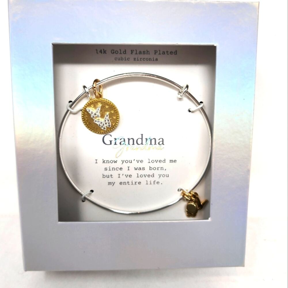 Grandma Gift Bracelot 14k Gold Plated Christmas Birthday Gift Ideas